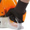 SPARES2GO Large Hi Visibility Chainsaw Comfort Safety Gloves - Size 10 6