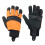 SPARES2GO Large Hi Visibility Chainsaw Comfort Safety Gloves - Size 10 1