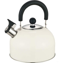 (Cream Kettle) MantraRaj Whistling Kettle 2.5L Stainless Steel Stovetop Kettle for Gas Stove or Induction Hob Boil Teapot Coffeepot for Indoor & Outdoor camping