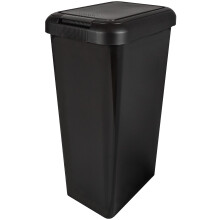 (Black) Touch and Lift Rectangle Swing Bin - 45L