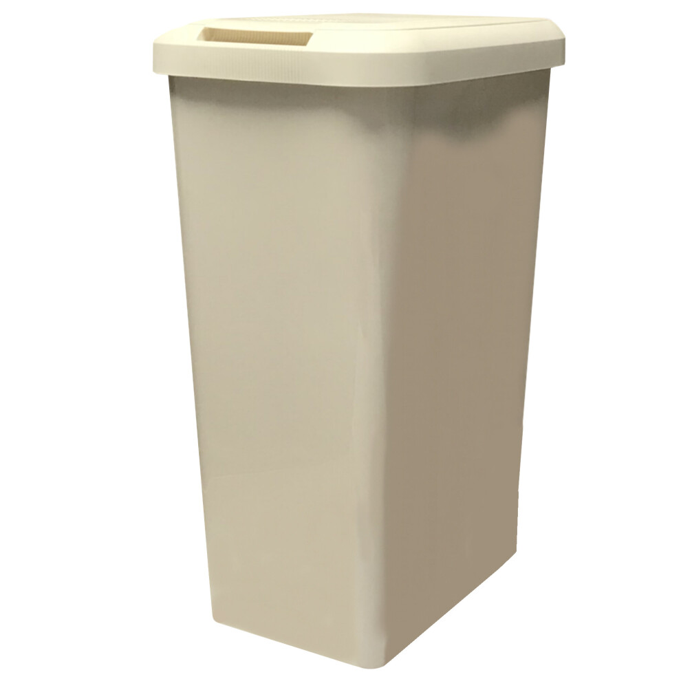 Ketoplastics (Cream) Touch And Lift Rectangle Swing Bin - 45L Cream