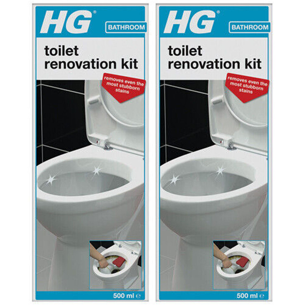 2 x HG Toilet Renovation Cleaning Kit - 500ml