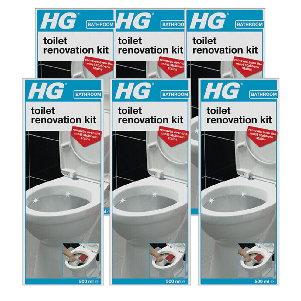 6 x HG Toilet Renovation Cleaning Kit - 500ml