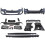 BMW 5 G30 M Performance Style Full Body Kit Front Rear Bumper Diffuser Side Skirt New 1