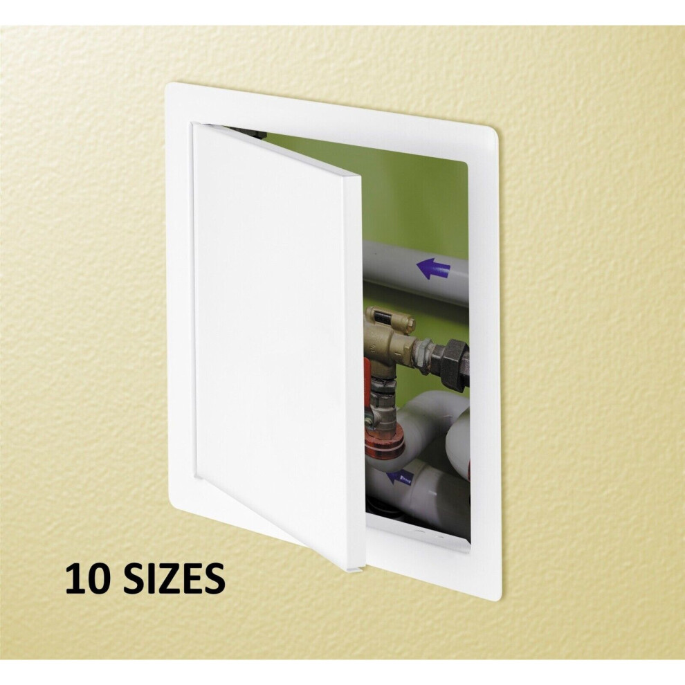 (150mm x 150mm) Access Panel Inspection Hatch White Sturdy Plastic Revision Door Small to Large