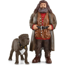 Schleich Harry Potter - Hagrid en Fang de Hond Figuren - 2 PC Set - Toverwereld Verzamelobjecten