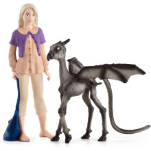 Schleich Wizarding World of Harry Potter 2-delat set med Luna Lovegood & Baby Thestral samlarfigurer fr barn frn 6 r
