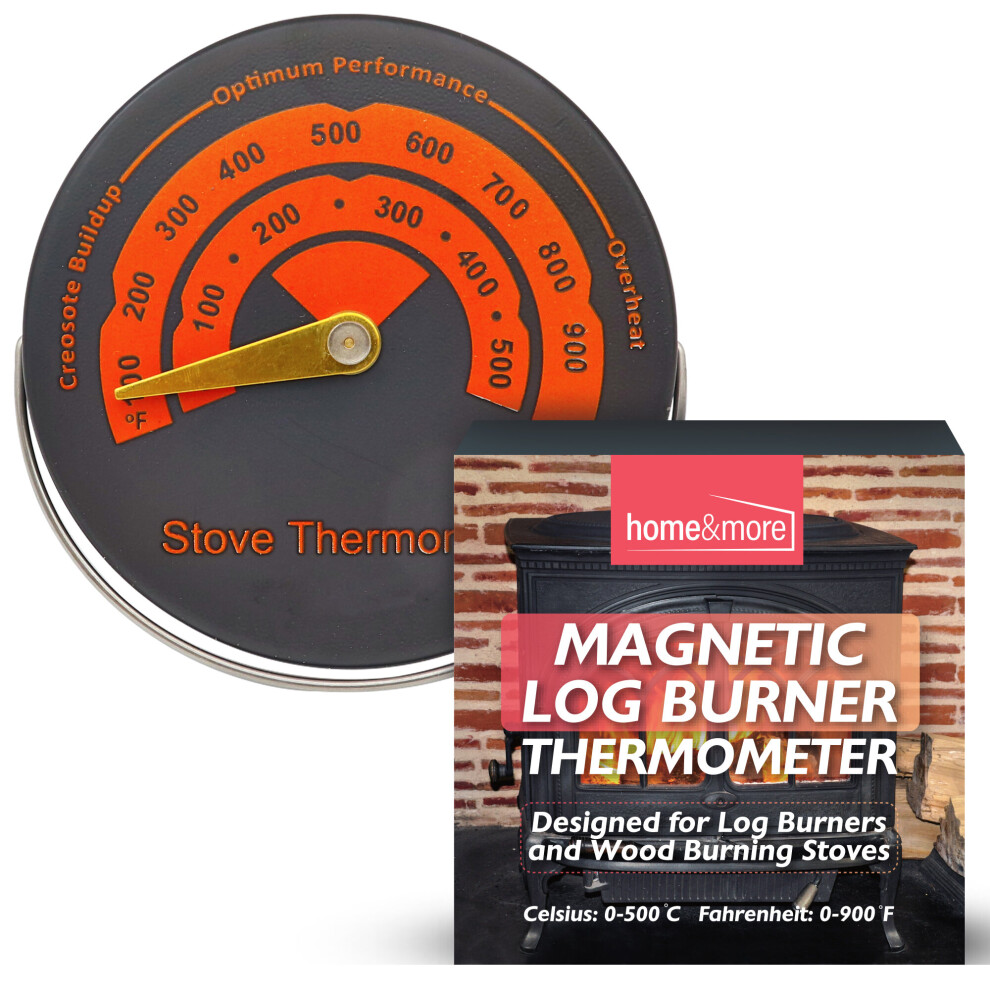 (Stove Thermometer x 2) Log Burner Thermometer Magnetic | Wood Stove Pipe