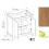 Bathroom Set 800 Vanity Unit + Sink + Wall Mirror Oak Effect Classic 5