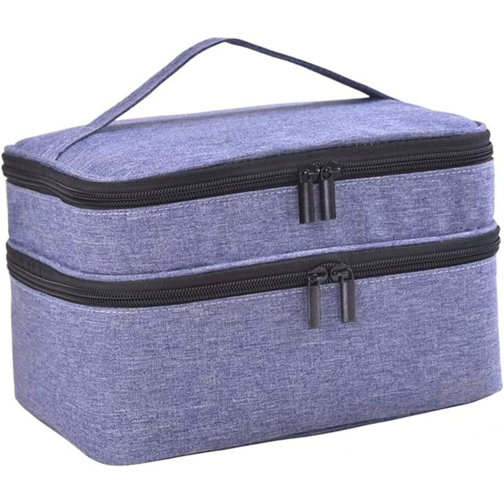 Tianci Nail Polish Carrying Case -Holds 30 Bottles(15Ml-0.5Fl.oz)Nail Polish Bag Organizer, Double-Layer Storage Bag