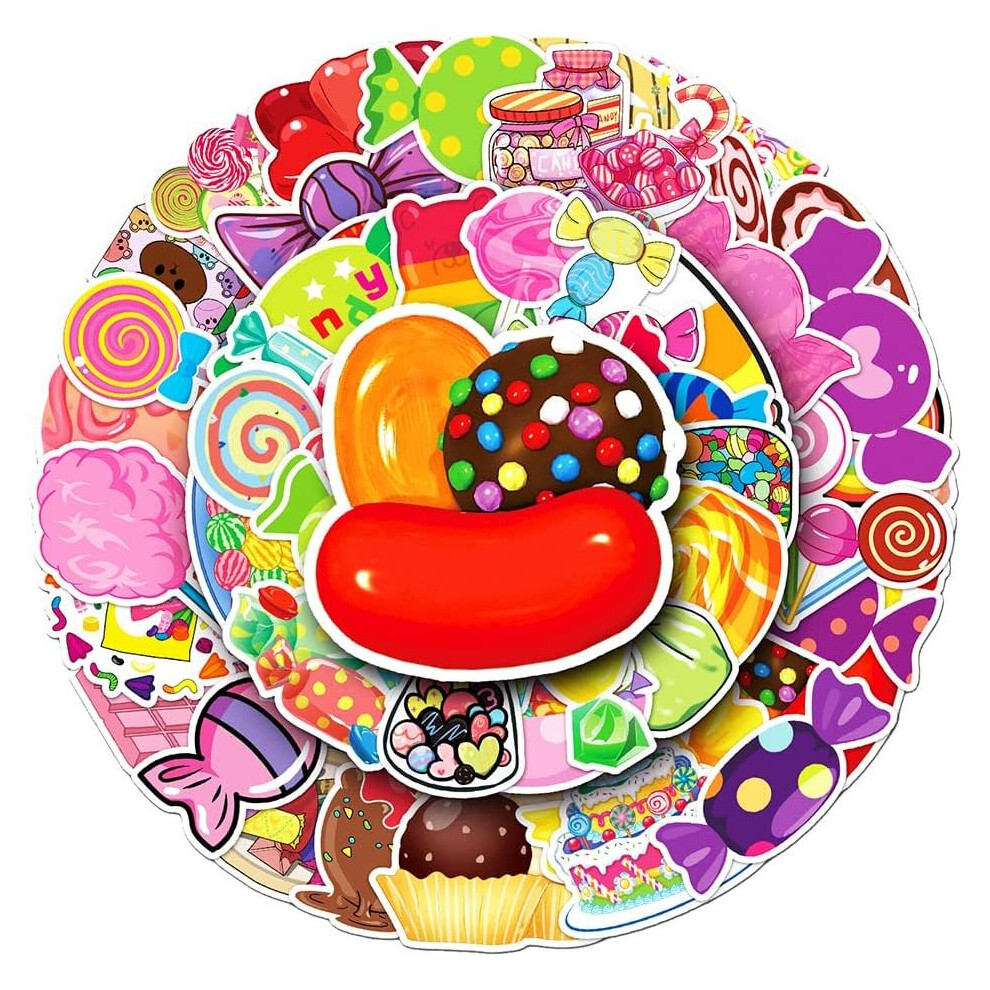 Cartoon Sweet Stickers Popular Waterproof Vinyl Stickers for Notebook Hydroflasks Laptop Computerblet Cup Waterbottles Car ScrapbookDecals Pack50Pcs