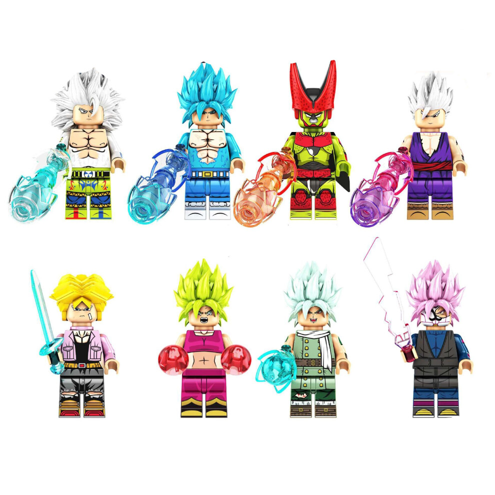 (8Pcs/set KF6181A) 8Pcs/set Dragon Ball Building Blocks Fit Lego Action Minifigure Toys Gift For Kids