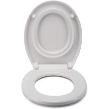 Croydex Safeflush Toilet Seat Anti-Bacterial Soft Close Hinges Quick Release