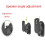 4PCS Universal Speaker Wall Mount Bracket Ceiling Stand Clamp with Adjustable Swivel and Tilt Angle Rotation 2
