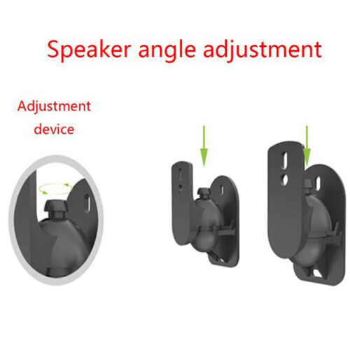 4PCS Universal Speaker Wall Mount Bracket Ceiling Stand Clamp with Adjustable Swivel and Tilt Angle Rotation 1