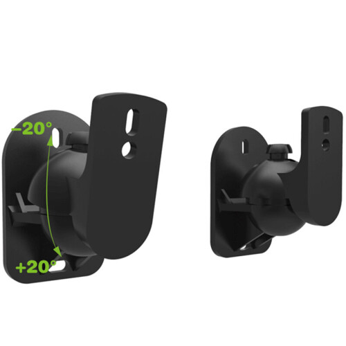 4PCS Universal Speaker Wall Mount Bracket Ceiling Stand Clamp with Adjustable Swivel and Tilt Angle Rotation 2