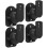 4PCS Universal Speaker Wall Mount Bracket Ceiling Stand Clamp with Adjustable Swivel and Tilt Angle Rotation 1