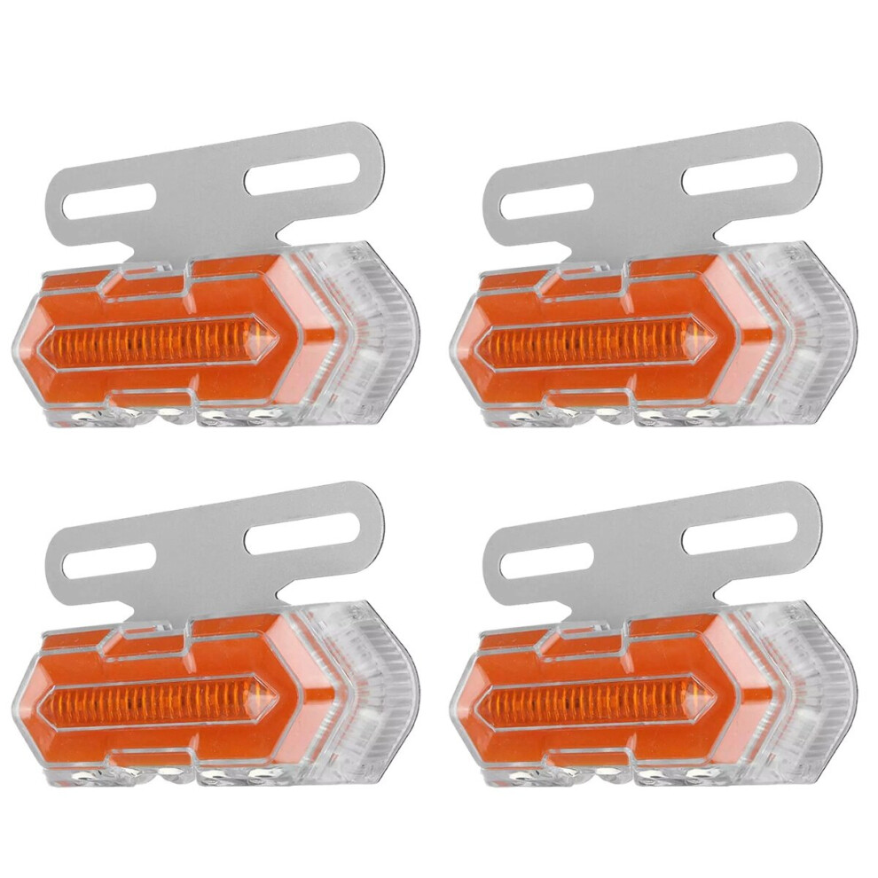 4Pcs 24V LED Car Side Marker Lights Turn Signal Lights Truck Side Lights Suitable for Trailer Trucks Lorries