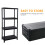 (4 TIER) 3/4/5 Tier Plastic Shelving Home Storage Unit Shelves Racking Garage Organiser 4