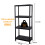 (4 TIER) 3/4/5 Tier Plastic Shelving Home Storage Unit Shelves Racking Garage Organiser 2