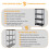 (4 TIER) 3/4/5 Tier Plastic Shelving Home Storage Unit Shelves Racking Garage Organiser 5