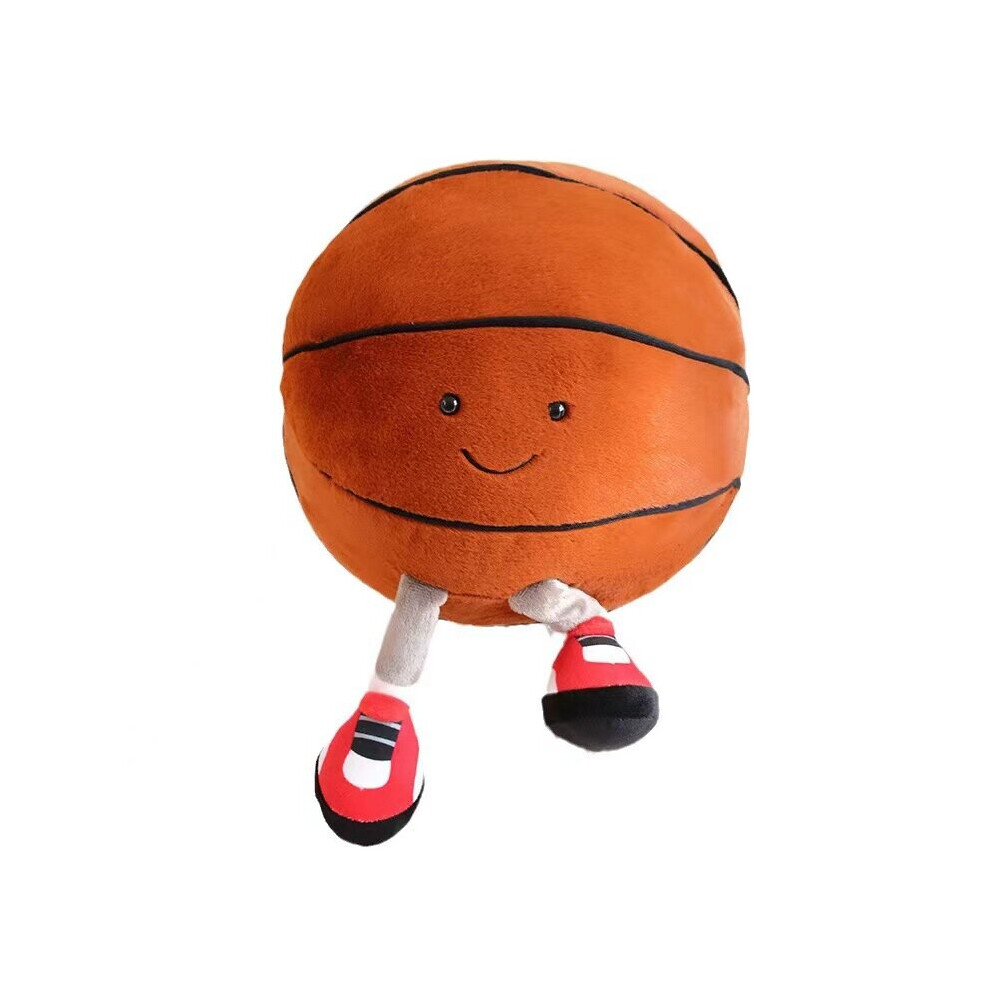 (Basketball) Funny Soccer Basketball Plush Toy Huggable Ball Doll Pillow