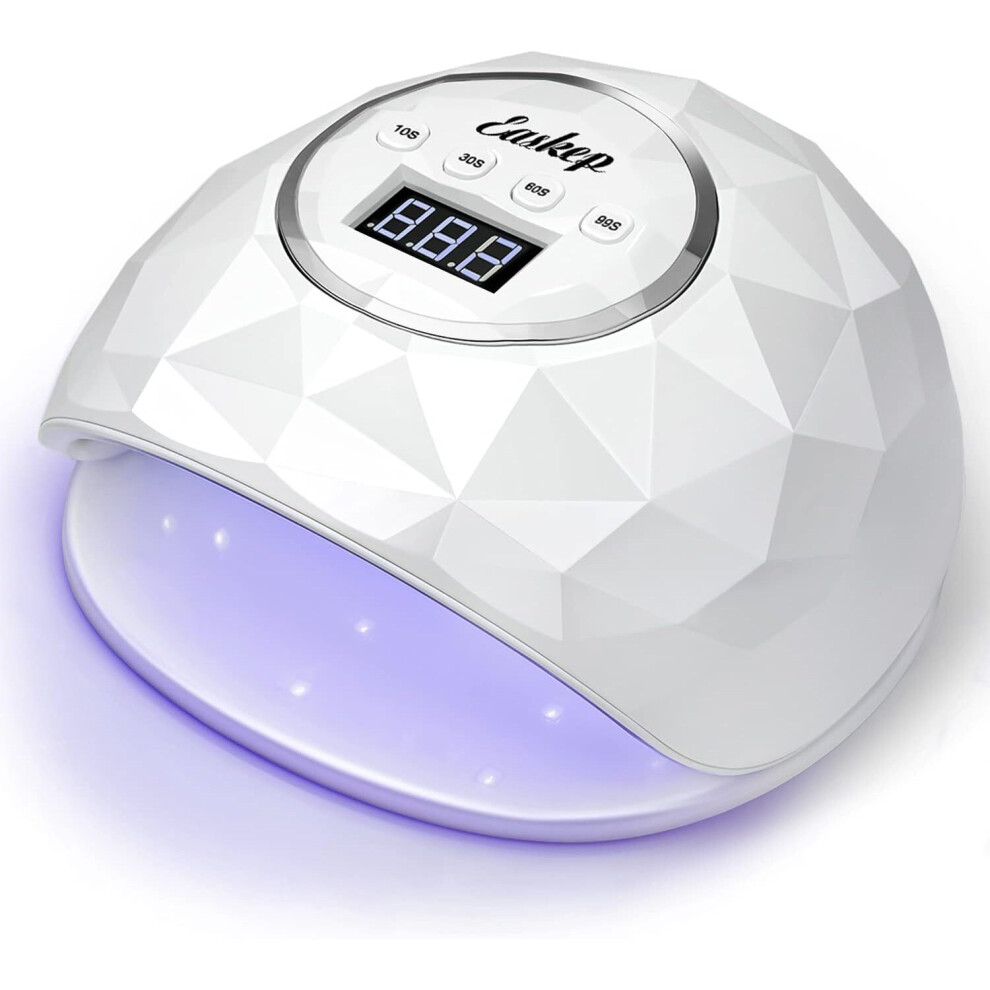 Easkep Light Uv Led Nail Lamp 86W Nail Dryer Manicure/Pedicure4 Timer Setting/Eyes Protection Uv Lamp Gel Nails Gel Nail Polish Curing Dryer Home And Salon