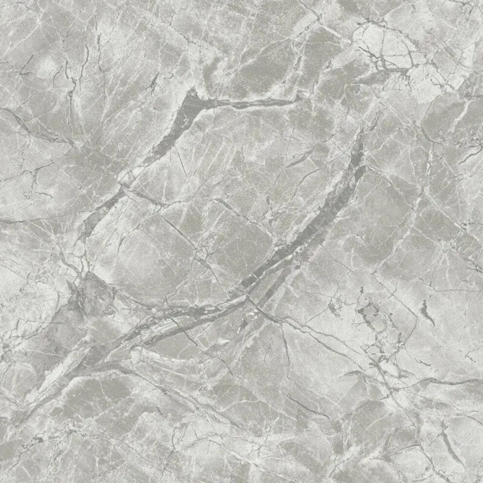 Holden Decor Portoro Marble Dove Silver Wallpaper Metallic Paste The Wall 5022976362826