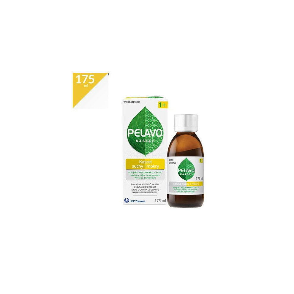 Pelavo 1+ dry and wet cough 175ml Pelavo 1+ kaszel suchy i mokry 175ml