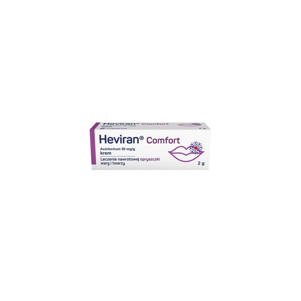 Heviran Comfort Cream, 2g , cold sore