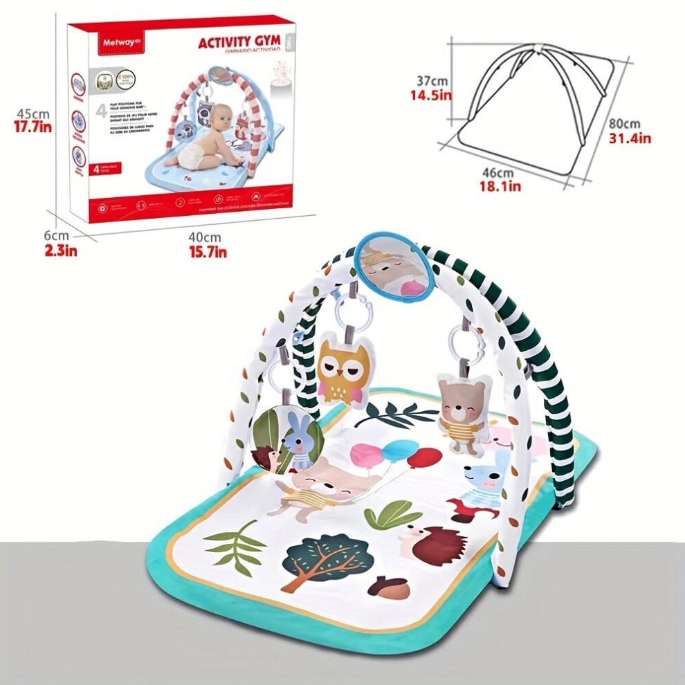 Baby Gym Play Mat Cartoon Styling Crawling Mat Perfect Birthday Gift For Newborns & Toddlers Perfect For Stimulating Play & Exercise Learning & Educat