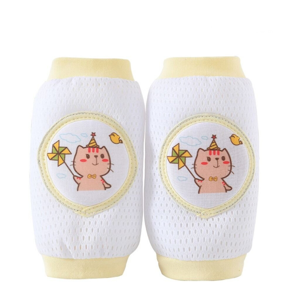 1 Pair Animal Cat Baby Knee Pads Cartoon Kids Safe Crawling Elbow Cushion Infant Soft Knee Protrctors