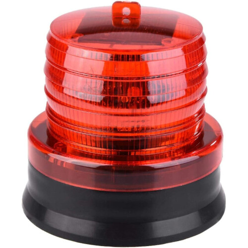 Solar Powered Solar Flashing Lamp Safety Caution Lights Beacon Warning ...