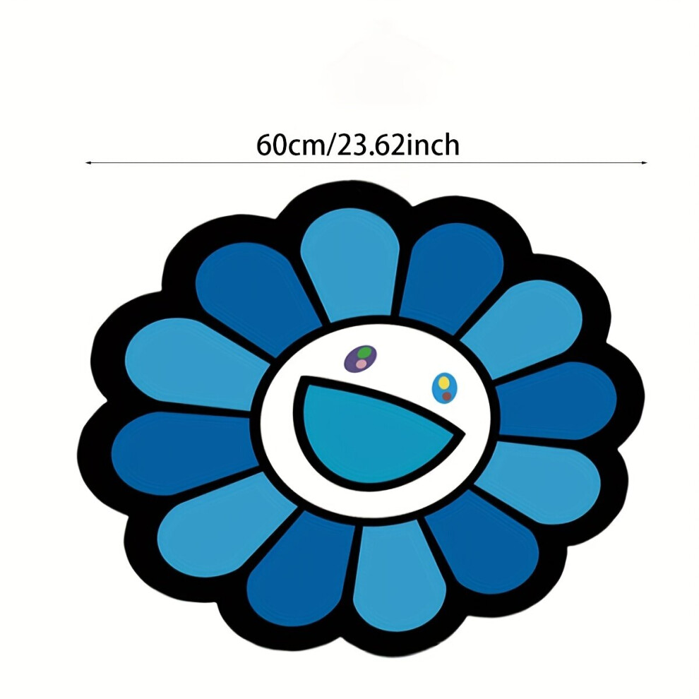Sunflower Round Floor Mat Game Mat Carpet Non slip Door Mat Indoor Floor Mat Carpet Suitable For Living Room Sofa Bedroom Childrens Room Decoration-image-OPC-PCMSB6Y-NEW