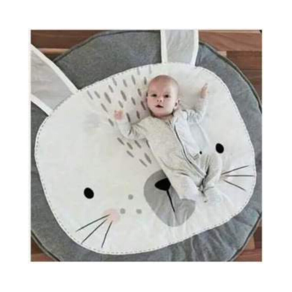 Cartoon Animal Rabbit Unicorn Round Play Pad Crawling Mat Crawl Cushion Air Conditioned Blanket Rug For Kids Children Toddlers Bedroom Tummy Time Blan