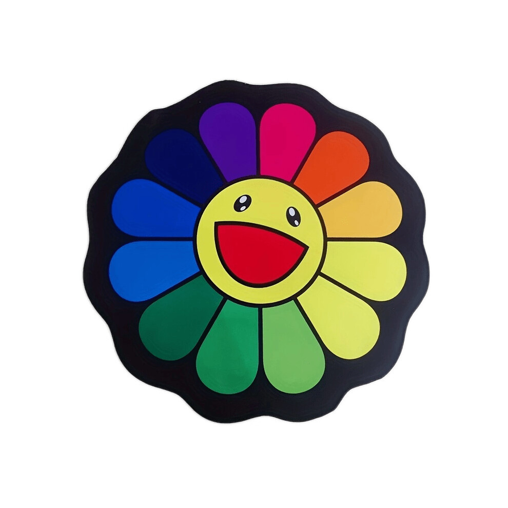 Sunflower Floor Rug Round Rug Baby Play Mat Round Rug Crawling Mat Play Blanket Floor Fun Gym Play Mat Baby Kids