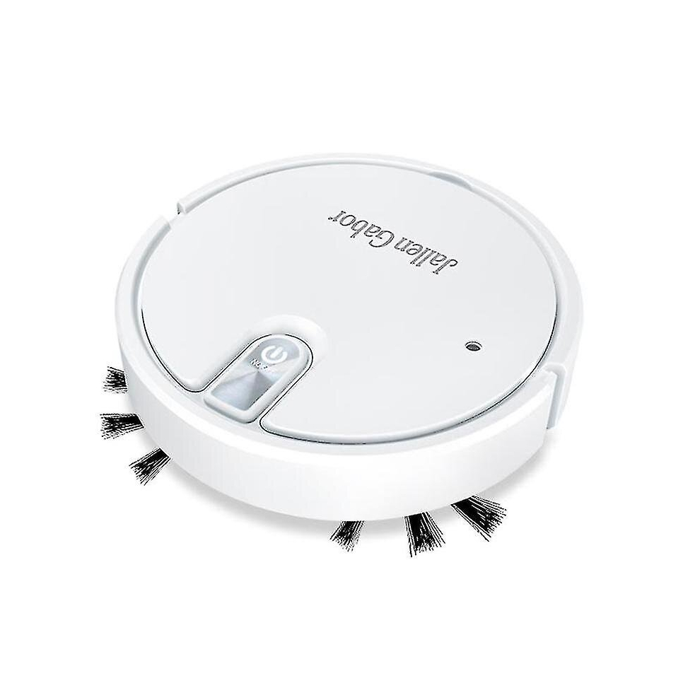 (White) Robot Vacuum Cleaner 5-in-1 Wireless Vacuum Cleaner With Led Atmosphere Lights Quiet Vacuuming Mopping Humidifying Vaccume Clean