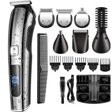 Professional Cordless Electric Hair Clipper Men's Grooming Kit