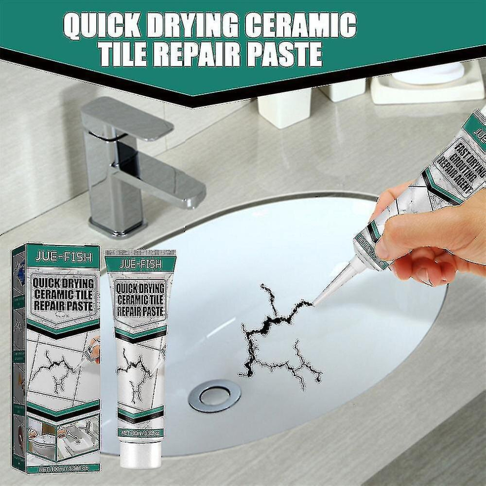 100Ml Tile Repair Paste Crack Repair Ceramic Tile Quick Drying Adhesive Marble Bathtub Toilet 9363541028898