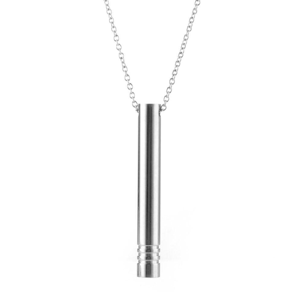 (  Silver) Breathlace Necklace Quit Smoking The Breathlace Anxiety Reliever Necklace