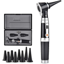 3 Pieces Otoscope With Led, Portable Handheld Ear Exam Magnifier With 8 Caps And 1 Storage Box For Doctors Nurse Adults Children