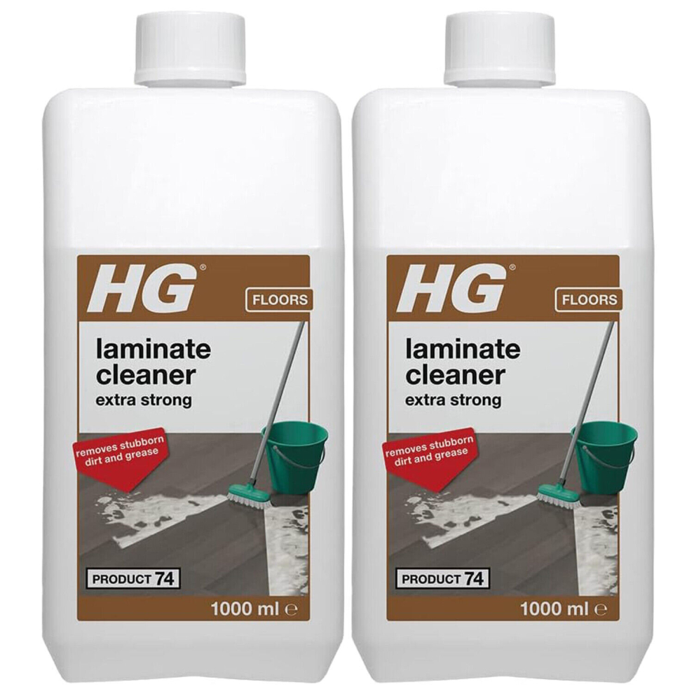 2 x HG laminate cleaner extra strong With Powerful Cleaner - 1Liter