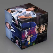 Messi Football Star Magic Cube - 3x3 Rubik's Puzzle, Classic Brain Teaser for Stress Relief and Mind Challenge