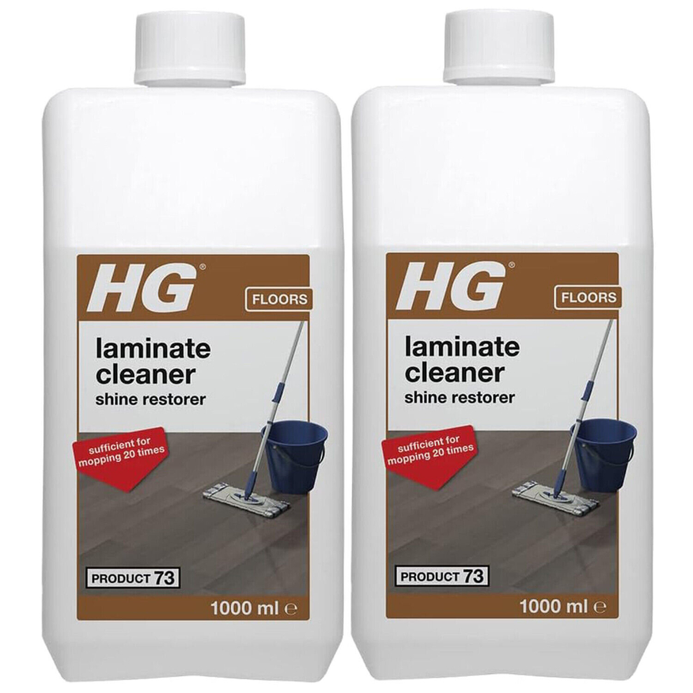 2 x HG Laminate Cleaner Shine Restorer Product 73 - 1Litre