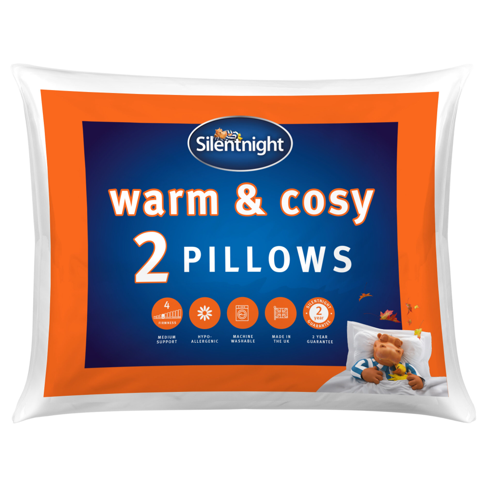Silentnight Warm And Cosy Pillow - 2 Pack