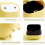 Small Waste Bin, Cute Ninja Press Desk Bin With Lid 2