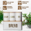(WHITE) 4pcs Bread Bin Kitchen Set Sealed Tea Coffee Sugar Tins 1