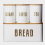 (WHITE) 4pcs Bread Bin Kitchen Set Sealed Tea Coffee Sugar Tins 7