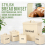 5 Piece Kitchen Tin Storage Jars Bread Bin Set 1