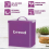 METAL BREAD BIN 5PC STORAGE CANISTERS SET SUGAR COFFEE TEA ENAMEL COATED 3